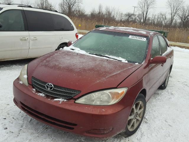 4T1BE32K42U061059 - 2002 TOYOTA CAMRY LE ბურგუნდია ფოტო 2