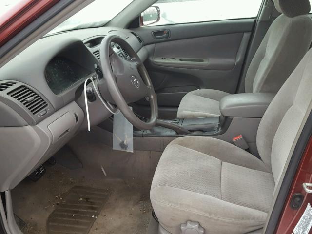 4T1BE32K42U061059 - 2002 TOYOTA CAMRY LE ბურგუნდია ფოტო 5
