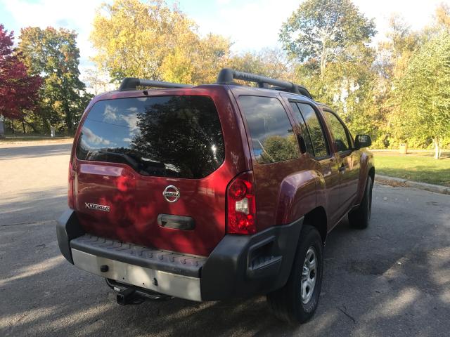 5N1AN0NW3EN810795 - 2014 NISSAN XTERRA X RED photo 4