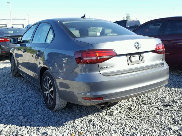 3VWDB7AJ7HM234900 - 2017 VOLKSWAGEN JETTA SE GRAY photo 3