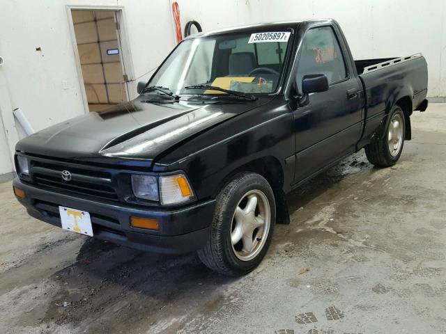 JT4RN81A9N0094496 - 1992 TOYOTA PICKUP 1/2 BLACK photo 2