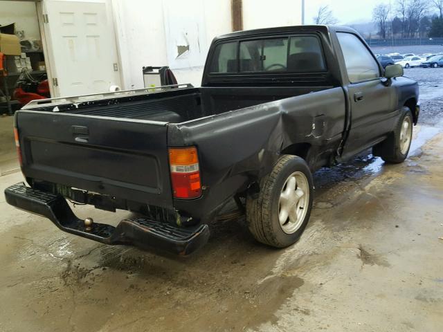 JT4RN81A9N0094496 - 1992 TOYOTA PICKUP 1/2 BLACK photo 4