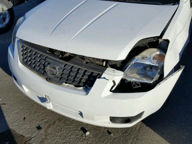 3N1AB61E67L641780 - 2007 NISSAN SENTRA 2.0 WHITE photo 9