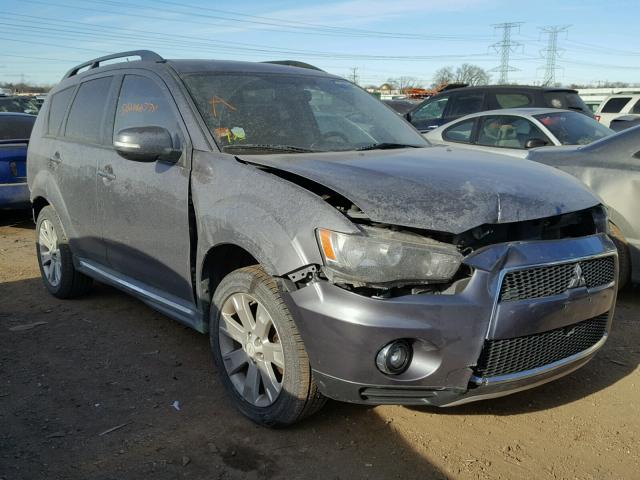 JA4AS3AW4AZ008449 - 2010 MITSUBISHI OUTLANDER GRAY photo 1