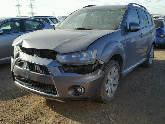 JA4AS3AW4AZ008449 - 2010 MITSUBISHI OUTLANDER GRAY photo 2