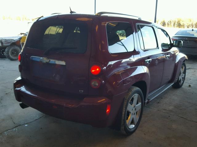 3GNDA33P77S530582 - 2007 CHEVROLET HHR LT BURGUNDY photo 4