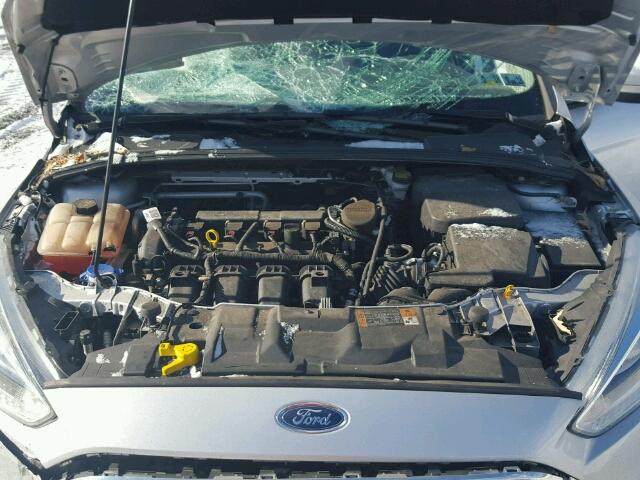 1FADP3K21FL202873 - 2015 FORD FOCUS SE SILVER photo 7