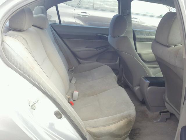 2HGFA16399H335427 - 2009 HONDA CIVIC VP SILVER photo 6