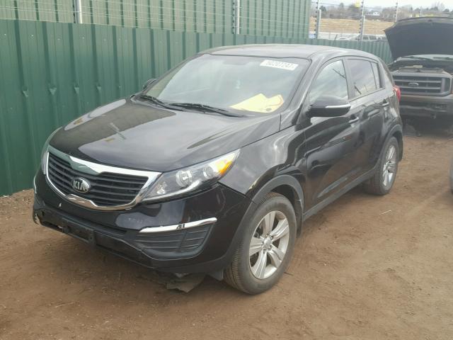 KNDPB3A25D7403284 - 2013 KIA SPORTAGE B BLACK photo 2