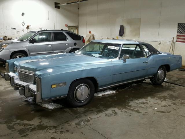 6L47S5Q228033 - 1975 CADILLAC CADILLAC BLUE photo 2