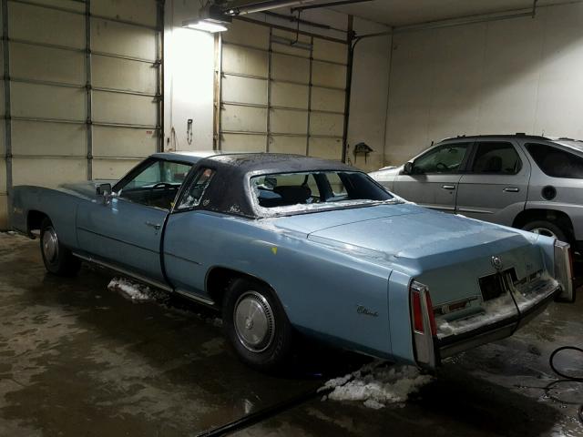 6L47S5Q228033 - 1975 CADILLAC CADILLAC BLUE photo 3