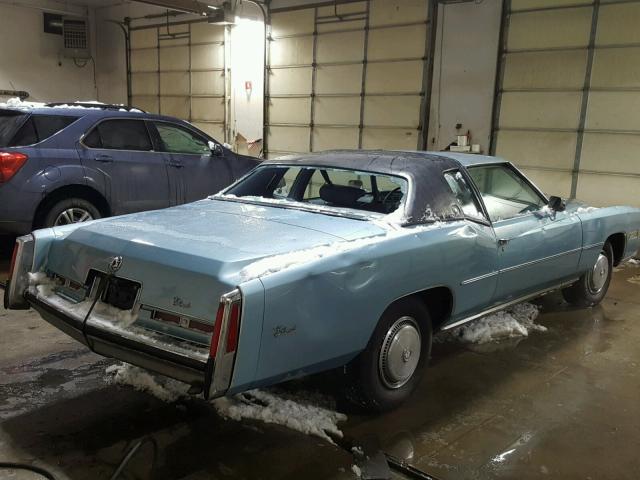 6L47S5Q228033 - 1975 CADILLAC CADILLAC BLUE photo 4