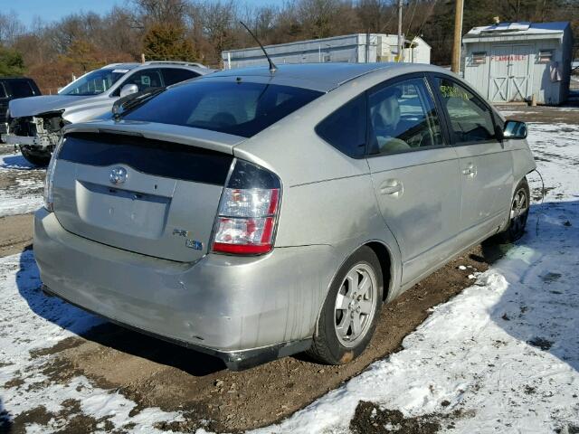 JTDKB20U557009096 - 2005 TOYOTA PRIUS SILVER photo 4