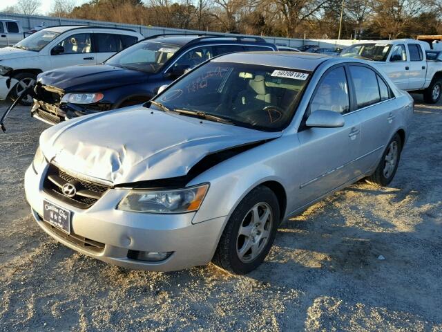 5NPEU46FX6H008194 - 2006 HYUNDAI SONATA GLS SILVER photo 2