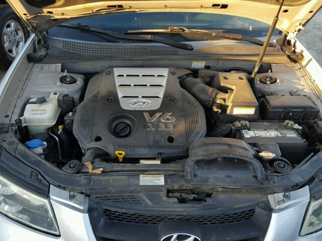 5NPEU46FX6H008194 - 2006 HYUNDAI SONATA GLS SILVER photo 7