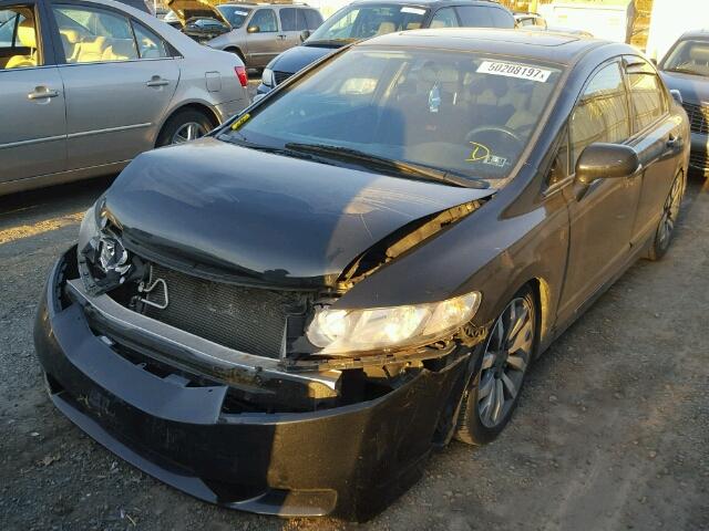 2HGFA555X9H702152 - 2009 HONDA CIVIC SI BLACK photo 2