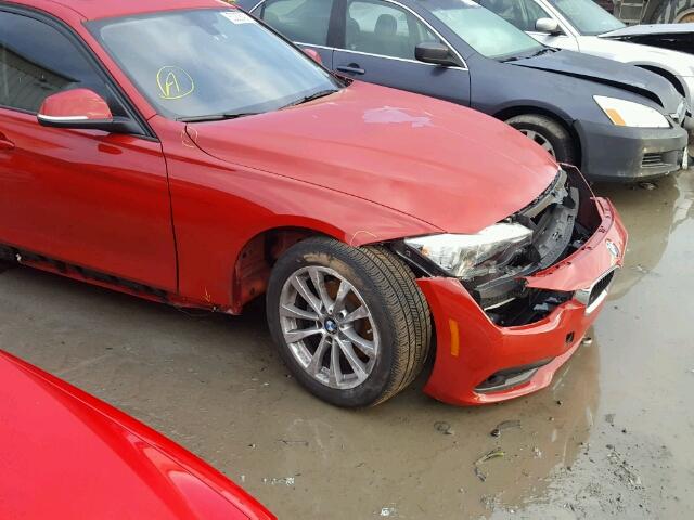 WBA8E5G50GNU21276 - 2016 BMW 320 XI RED photo 9