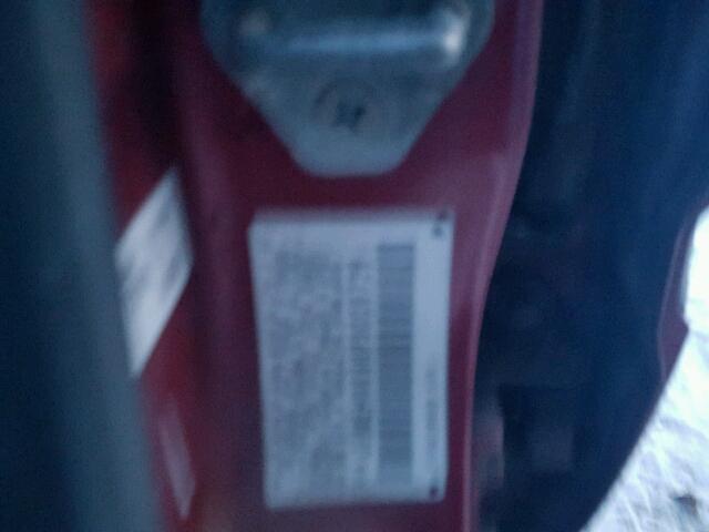 JHMEH9698PS009728 - 1993 HONDA CIVIC EX RED photo 10