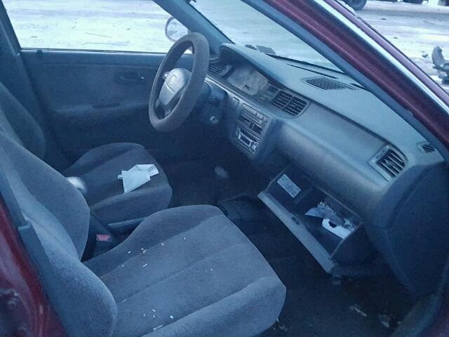 JHMEH9698PS009728 - 1993 HONDA CIVIC EX RED photo 5