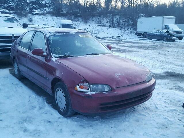 JHMEH9698PS009728 - 1993 HONDA CIVIC EX RED photo 9