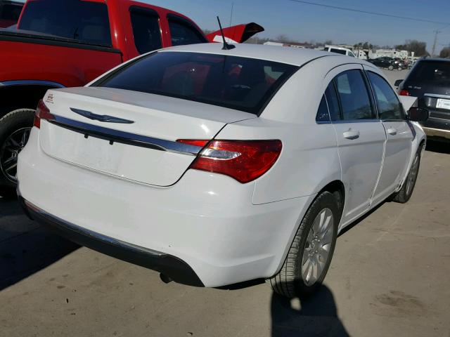 1C3CCBAB1EN230337 - 2014 CHRYSLER 200 LX WHITE photo 4