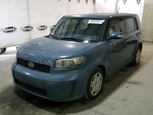 JTLKE50E181021923 - 2008 TOYOTA SCION XB TEAL photo 2