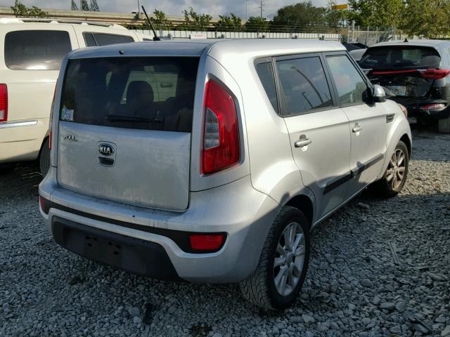 KNDJT2A64D7570817 - 2013 KIA SOUL + SILVER photo 4