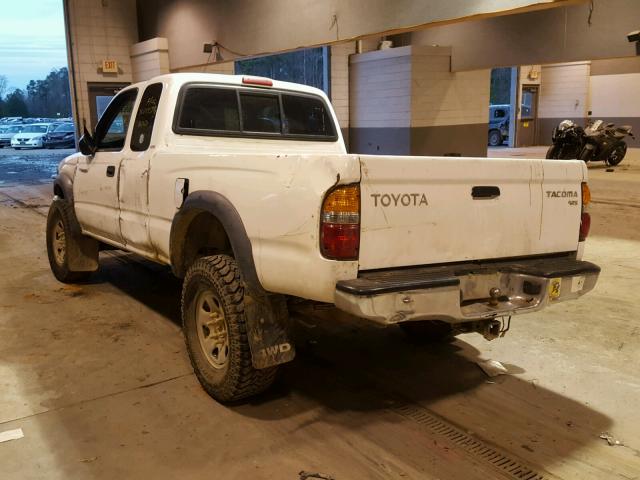 5TEWM72N91Z787774 - 2001 TOYOTA TACOMA XTR WHITE photo 3