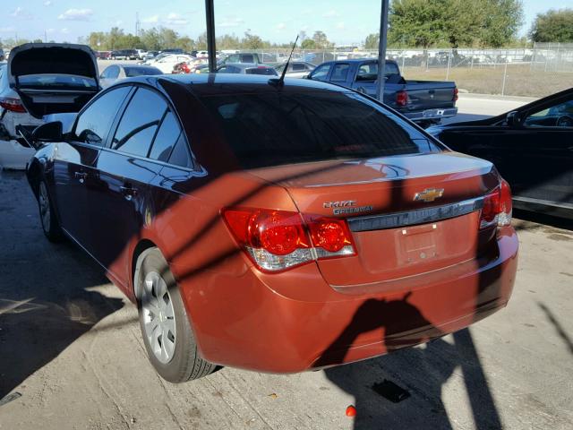 1G1PC5SH8C7402715 - 2012 CHEVROLET CRUZE LS BROWN photo 3