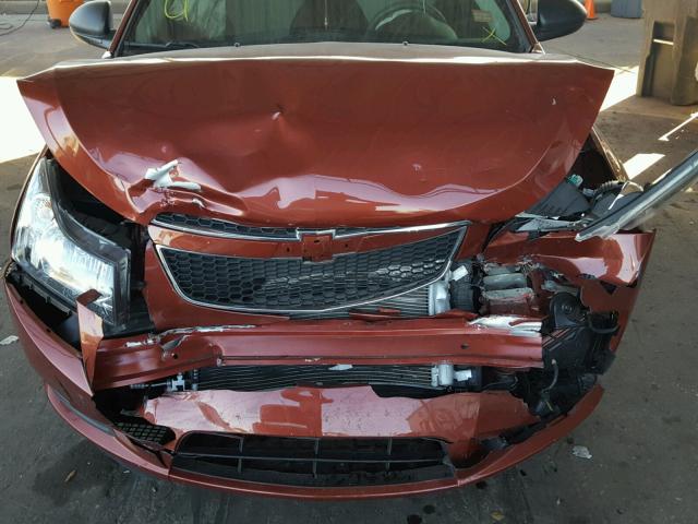 1G1PC5SH8C7402715 - 2012 CHEVROLET CRUZE LS BROWN photo 7