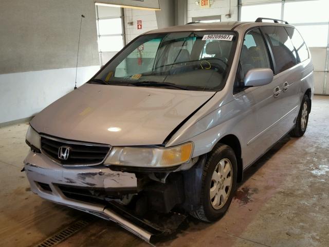 5FNRL18934B038594 - 2004 HONDA ODYSSEY EX SILVER photo 2