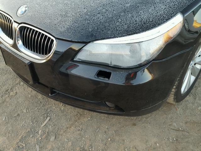 WBANB33584B113033 - 2004 BMW 545 I BLACK photo 9