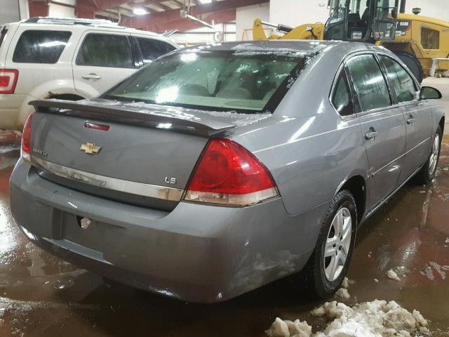 2G1WB58N289206772 - 2008 CHEVROLET IMPALA LS GRAY photo 4