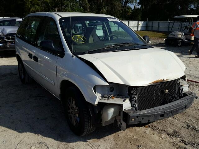 1D4GP25B06B535474 - 2006 DODGE CARAVAN SE WHITE photo 1