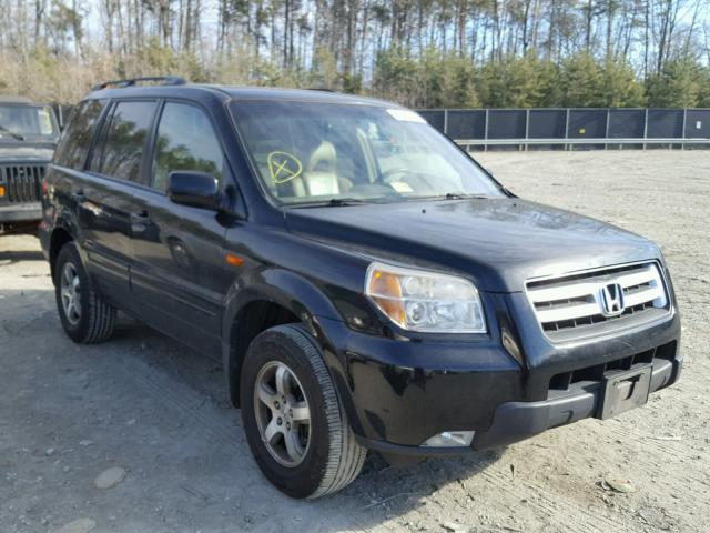 5FNYF18577B002444 - 2007 HONDA PILOT EXL BLACK photo 1