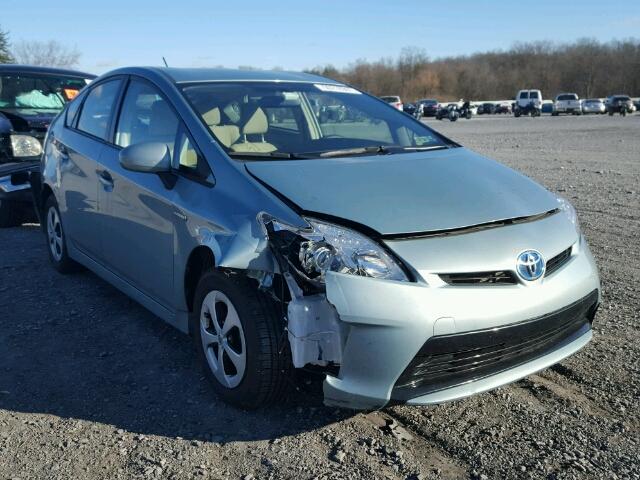 JTDKN3DU5C5430395 - 2012 TOYOTA PRIUS TEAL photo 1