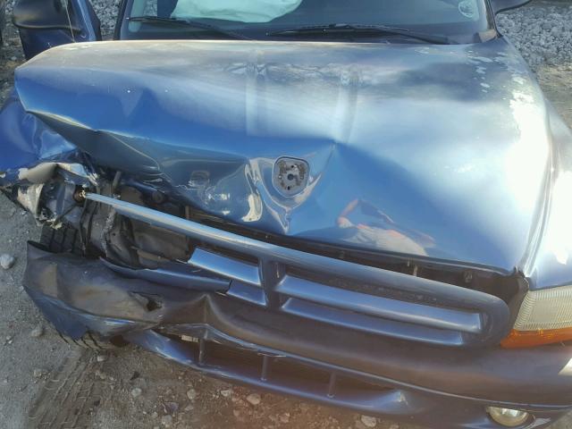 1D7HL32N23S339863 - 2003 DODGE DAKOTA SPO BLUE photo 7