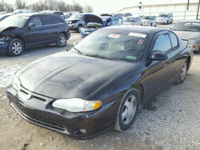 2G1WX12K549170739 - 2004 CHEVROLET MONTE CARL BLACK photo 2