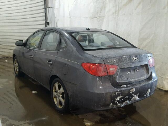 KMHDU46D37U252377 - 2007 HYUNDAI ELANTRA GL GRAY photo 3