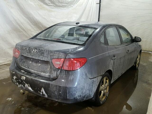 KMHDU46D37U252377 - 2007 HYUNDAI ELANTRA GL GRAY photo 4