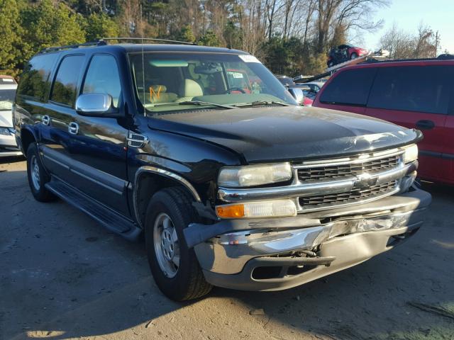 3GNEC16Z52G288287 - 2002 CHEVROLET SUBURBAN C BLACK photo 1