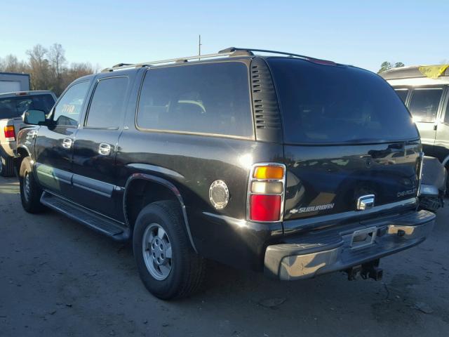 3GNEC16Z52G288287 - 2002 CHEVROLET SUBURBAN C BLACK photo 3