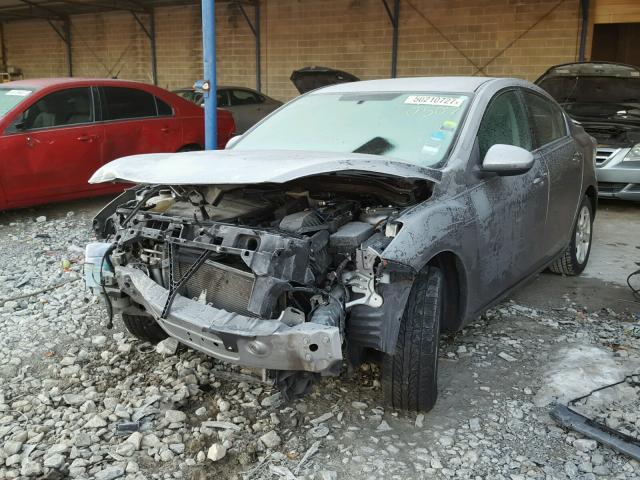 JM1BL1SF7A1216477 - 2010 MAZDA 3 I GRAY photo 2