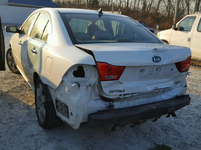 KNAGE228095297556 - 2009 KIA OPTIMA LX WHITE photo 3