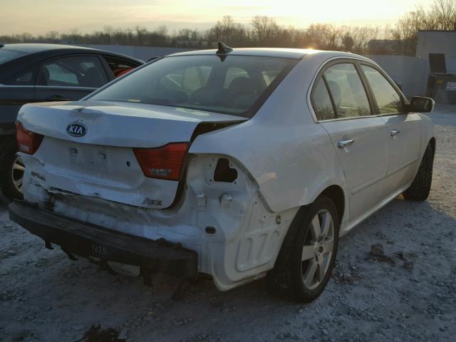 KNAGE228095297556 - 2009 KIA OPTIMA LX WHITE photo 4