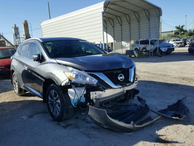 5N1AZ2MG7HN138769 - 2017 NISSAN MURANO S GRAY photo 1