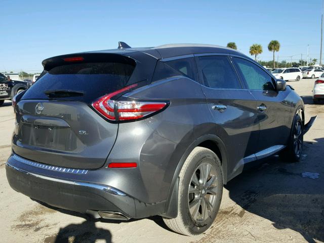 5N1AZ2MG7HN138769 - 2017 NISSAN MURANO S GRAY photo 4