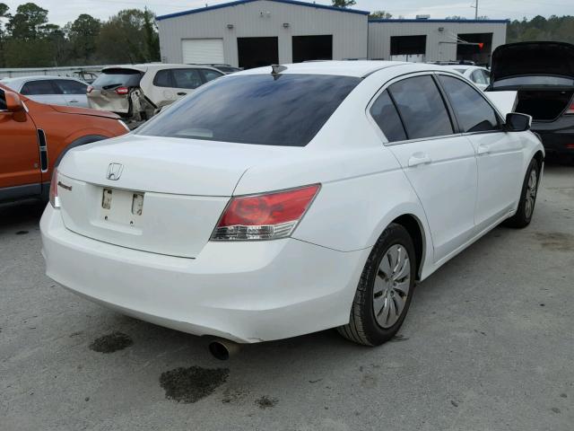 1HGCP26389A036257 - 2009 HONDA ACCORD LX WHITE photo 4