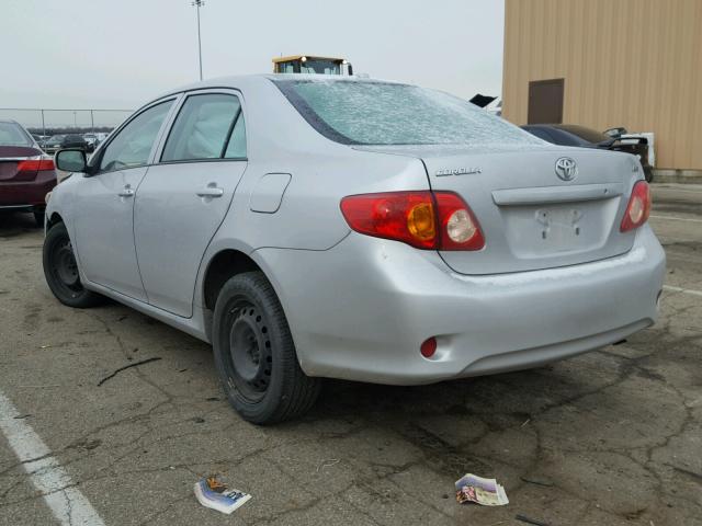 1NXBU4EE5AZ372187 - 2010 TOYOTA COROLLA BA SILVER photo 3