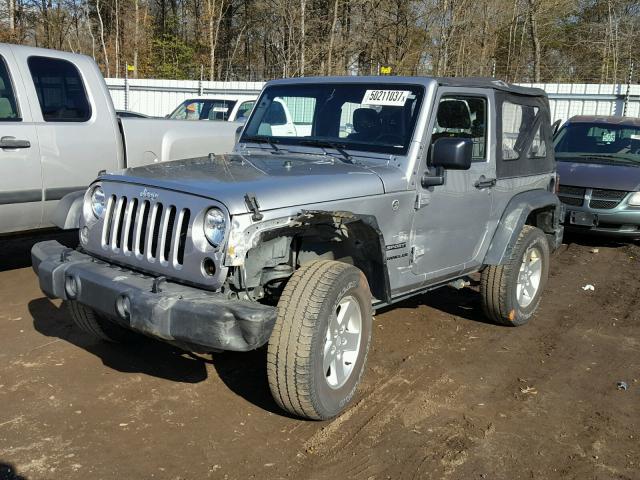 1C4AJWAG4HL531826 - 2017 JEEP WRANGLER S SILVER photo 2